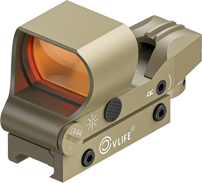 CVLIFE Reflex Sight, 1x28x40mm Red Dot Sight, 4 Adjustable Reticles Sight for 20mm Picatinny Rail, Red Dot Optics, Absolute Co-Witness - Image 1